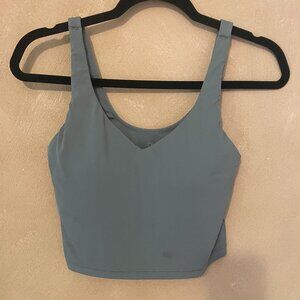 offline by Aerie green tank top with built in bra